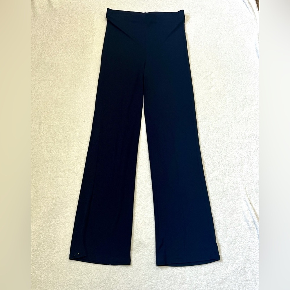 Lauren Ralph Lauren High Waisted Navy Wide Leg Pants - Small (29") - Picture 2 of 11